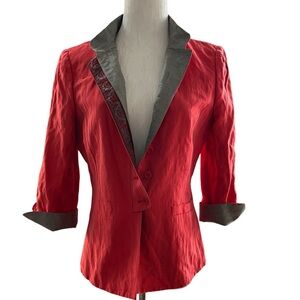 Vintage Armani Collezioni Blazer Jacket 100% Silk Size 8